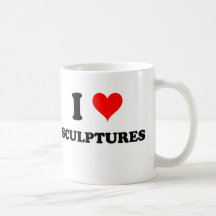I Love Sculptures Mugs