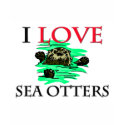 I Love Sea Otters t-shirts by tshirtshirts I Love Sea Otters t-shirts