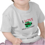 I Love Sea Otters t-shirts