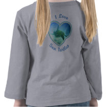 I Love Sea Turtles 2-Sided Toddler Longsleeve Shirts