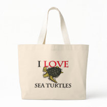 I Love Sea Turtles bags