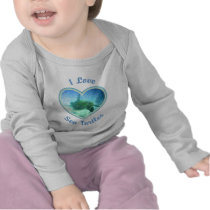 I Love Sea Turtles Infant Longsleeve T Shirts