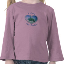 I Love Sea Turtles Toddler Longsleeve Tshirts