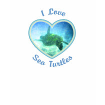 I Love Sea Turtles Women's Shirts