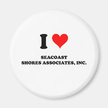 I Love Seacoast Shores Associates  Inc. Massachuse Magnets