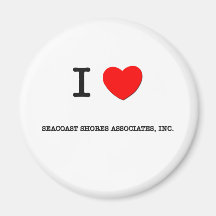 I Love Seacoast Shores Associates Inc. Massachuset Refrigerator Magnet