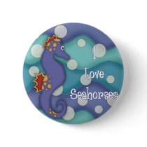 I Love Seahorses 2 - Swimming Seahorses buttons by naturetees I Love Seahorses 2 - Swimming Seahorses buttons