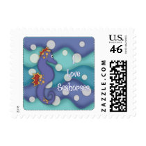 I Love Seahorses 2 - Swimming Seahorses postage