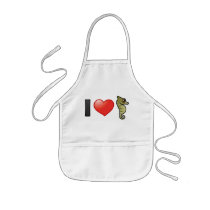 I Love Seahorses aprons