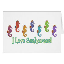 I Love Seahorses (Light Tees Only) cards