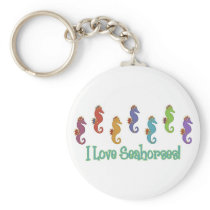 I Love Seahorses (Light Tees Only) Key Chains