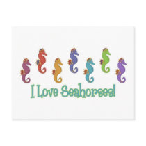 I Love Seahorses (Light Tees Only) postcards by naturetees I Love Seahorses (Light Tees Only) postcards