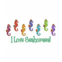 I Love Seahorses (Light Tees Only) t-shirts by naturetees I Love Seahorses (Light Tees Only) t-shirts