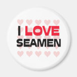 I LOVE SEAMEN FRIDGE MAGNET
