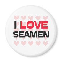 I LOVE SEAMEN magnets