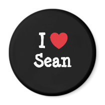 I love Sean heart T-Shirt magnets