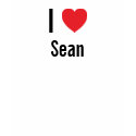 I love Sean t-shirts by funnycustomtshirts I love Sean t-shirts