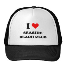 I Love Seaside Beach Club Rhode Island Trucker Hats