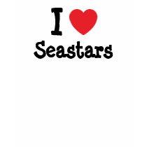 I love Seastars heart custom personalized t-shirts
