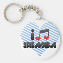 I Love Semba Key Chain