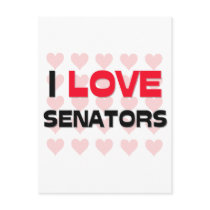 I LOVE SENATORS postcards by professions I LOVE SENATORS postcards