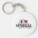 I Love Senegal Keychain