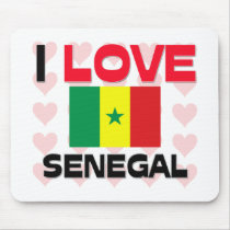 I Love Senegal mousepads