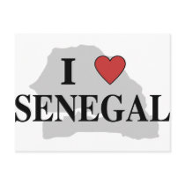I Love Senegal Postcard