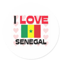 I Love Senegal stickers by tshirtshirts I Love Senegal stickers