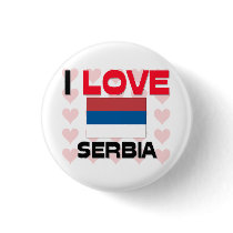 I Love Serbia buttons by tshirtshirts I Love Serbia buttons