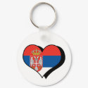 I Love Serbia Keychain