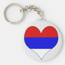 I Love Serbia Keychain