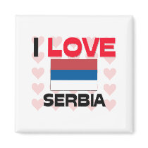 I Love Serbia magnets