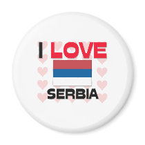 I Love Serbia magnets