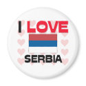 I Love Serbia magnets