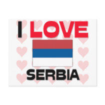 I Love Serbia postcards by tshirtshirts I Love Serbia postcards