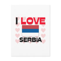 I Love Serbia postcards by tshirtshirts I Love Serbia postcards