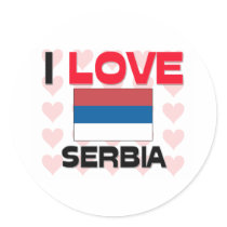 I Love Serbia stickers by tshirtshirts I Love Serbia stickers