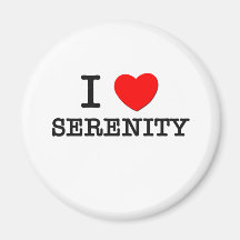I Love Serenity Refrigerator Magnets