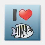 I Love Sergeant Major Refrigerator Magnets