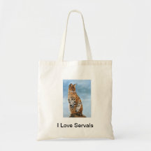 I Love Servals Small Handbag