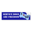 I Love Service Dogs bumper stickers