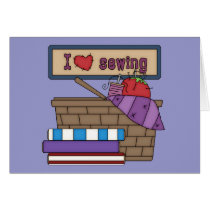 I Love Sewing (2) cards