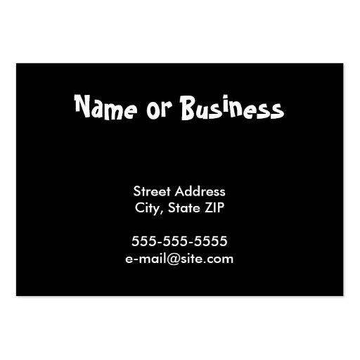 I Love Sewing Business Card (back side)