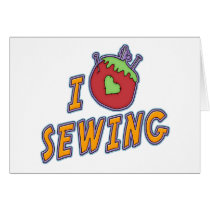 I Love Sewing cards