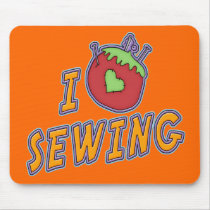 I Love Sewing mousepads