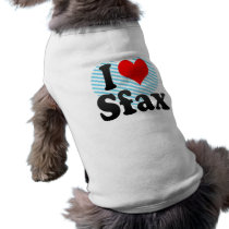 I Love Sfax, Tunisia Doggie Tshirt