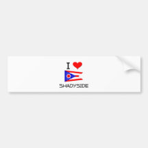 I Love Shadyside Ohio Bumper Stickers