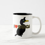 I Love Shags Two-Tone Mug