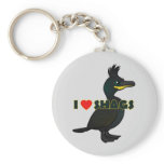 I Love Shags Basic Keychain